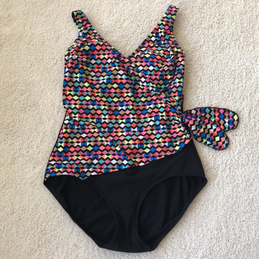 Calypso Cove Tummy control slimming one piece Swim Suit